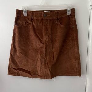 Oldnavy velour skirt, brown size 4.